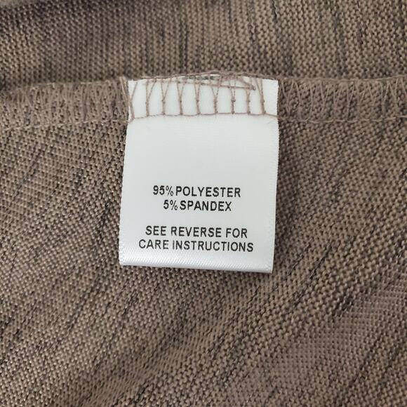 Studio Works Cardigan Sweater Women's Large Brown Office Open Front Soft Cozy - Picture 8 of 10